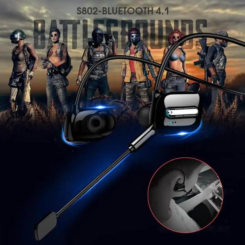 Беспроводной Bluetooth наушники беспроводные наушники-гарнитура с микрофоном для PUBG