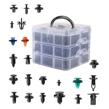

635PCS Auto Car Body Push Pin Rivet Fasteners Trim Panel Moulding Clip High Quality Plastic Fasteners Car Clips Car Accessories