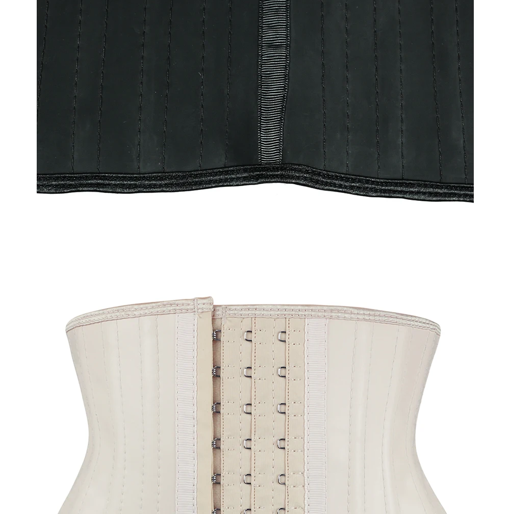 NB1943B-5 Atbuty Shorter Torso Waist Trainer 25 Steel Bones Corsets Small Waist Shaper Underbust Slimming Tommy Control (14)