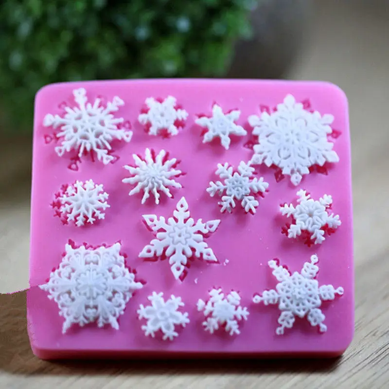 

Different Shapes and Sizes Snowflake 3D Silicone Fudge Mould Cake Chocolate Candy Silicone Cake Decoration Tool Home Baking Mold