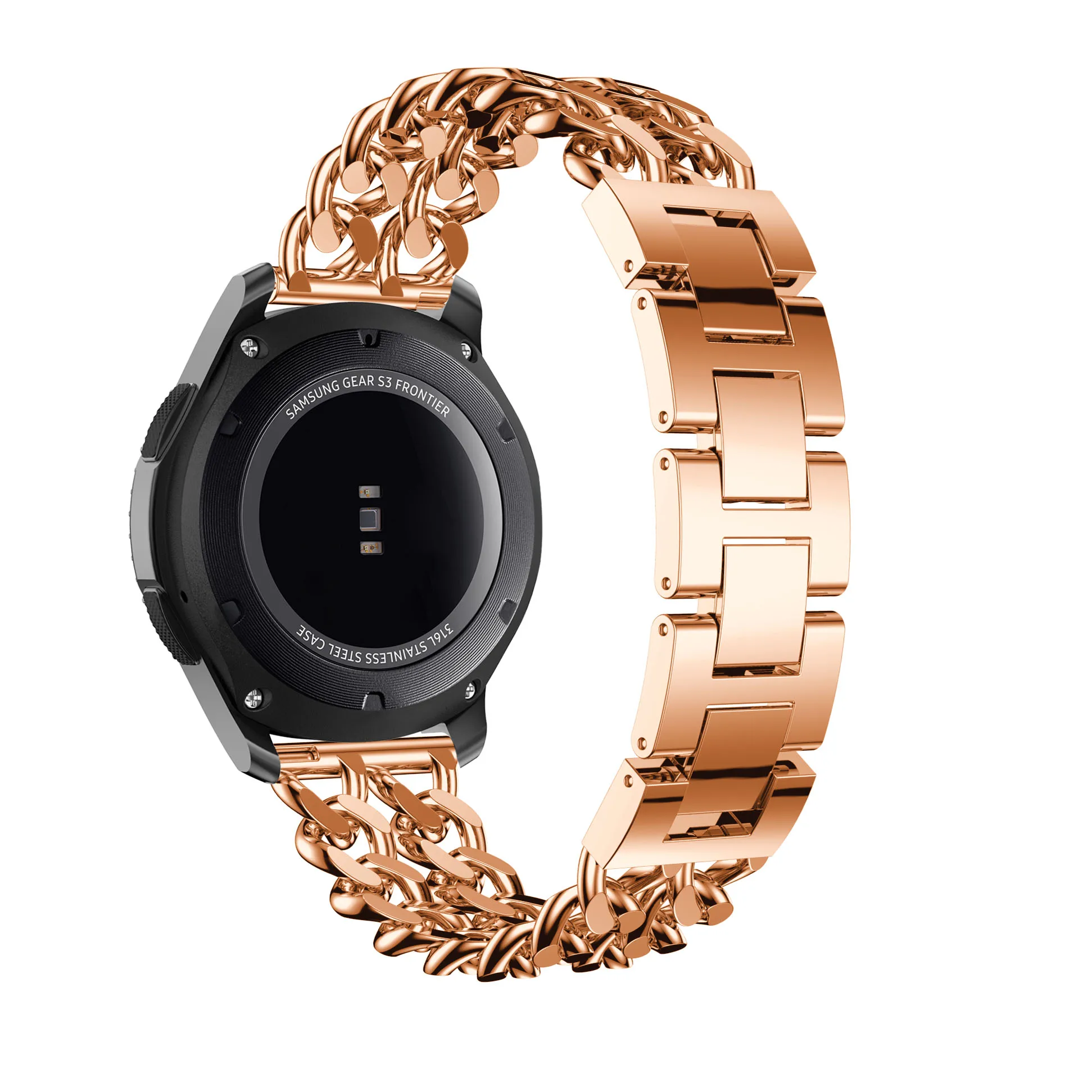 20 мм 22 мм широкий ремешок из нержавеющей стали для samsung Galaxy Watch 42 мм 46 мм Милан браслет металлические джинсовые часы на магнитном ремешке