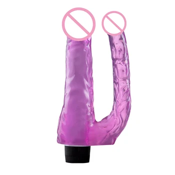 Vibrating Double Dildos Realistic Classic Vibration Penis Dick Dildo For Women Double Penetration Anus18 Masturbator 6