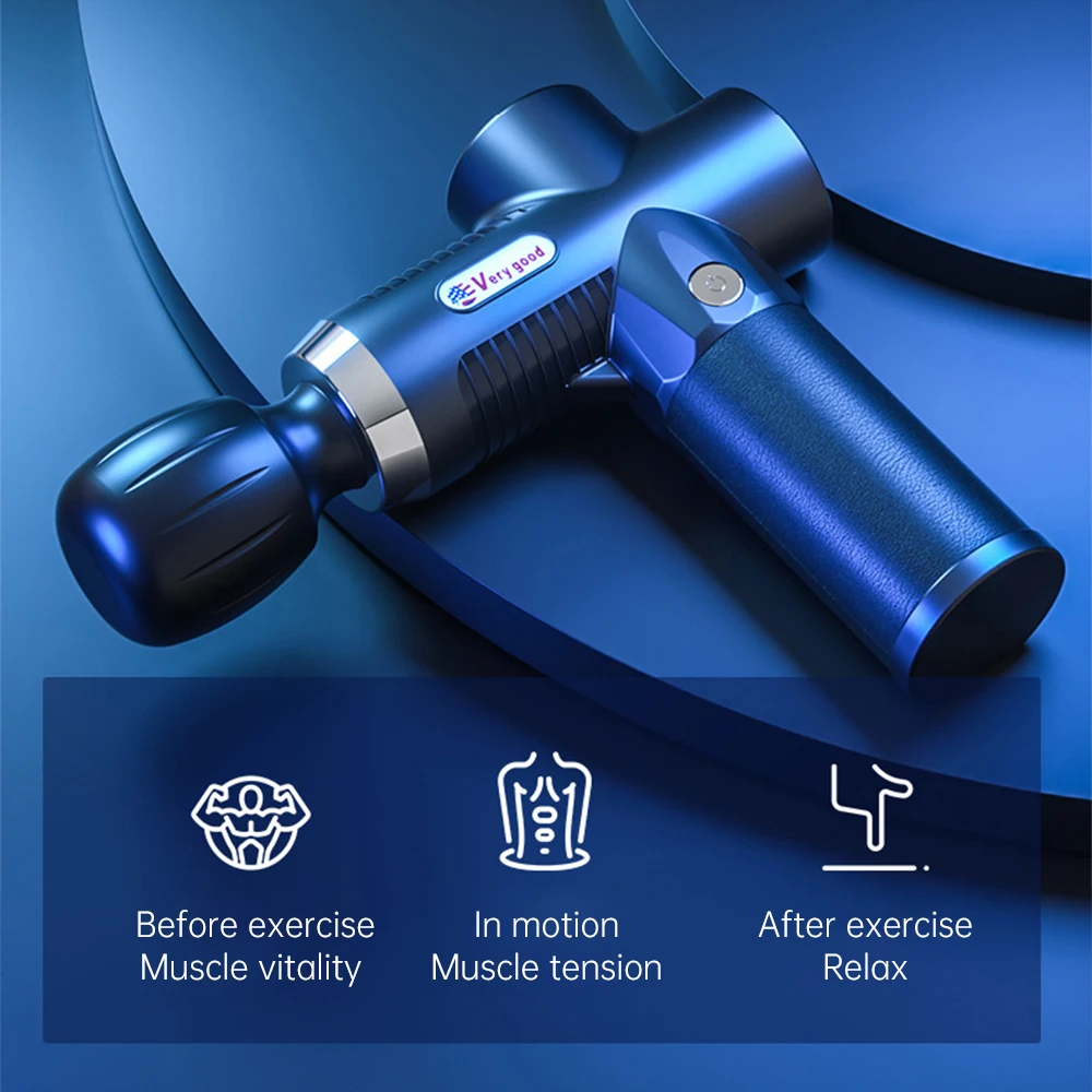 New Massage Gun Deep Tissue Muscle Body Shoulder Back Neck Massager Exercising Athletes Relaxation Slimming Shaping Pain Relief