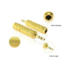 100PCS 3 5mm Male To 6 5 Mm Female Guitar Converter Adapter for Microphone Headphone Speaker Wholesale