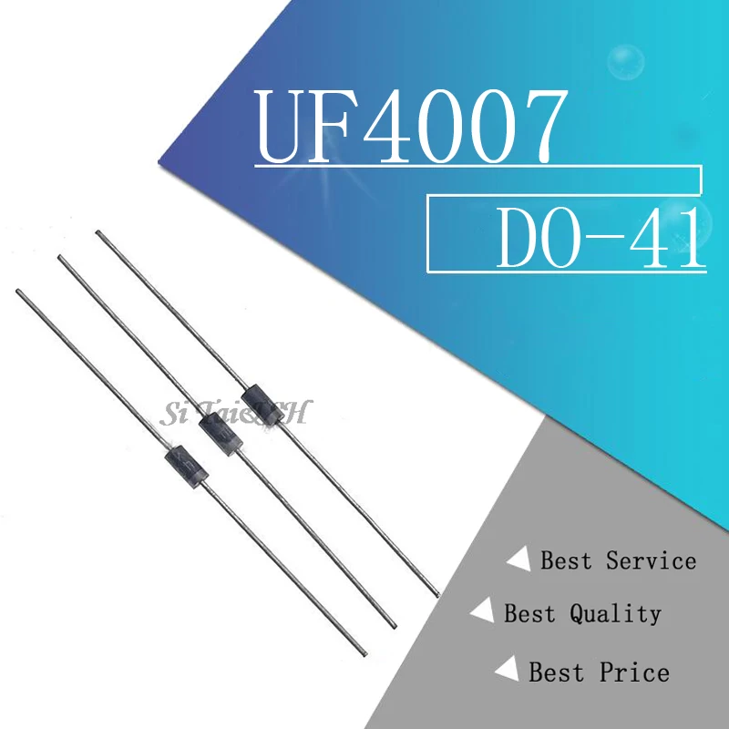 Выпрямительный диод UF4007 DO-41 1 А 100 в 1000 шт. новые оригинальные | Электронные