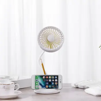 

Usb Rechargeable Desktop Desk Lamp Fan Student Learning Multi-Function Pen Holder Table Lamp Fan For Home Office