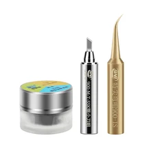 Бессвинцовый/бескислородный медный паяльник набор наконечников с железный кончик паяльника оксид восстановления Refresher Крем Набор инструментов для ремонта