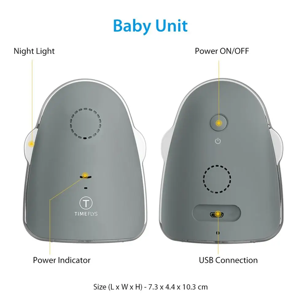 timeflys audio baby monitor
