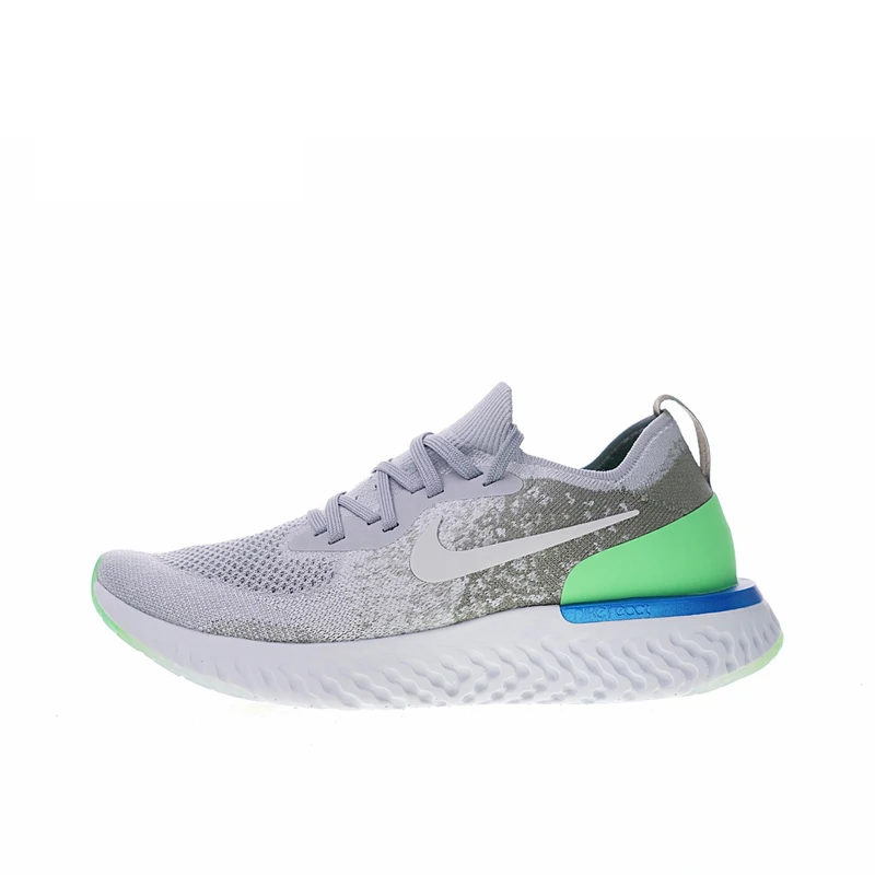 AQ0067-008 Аутентичные мужские кроссовки от Nike Epic React Flyknit, модные легкие удобные кроссовки для бега, амортизирующие, износостойкие, противоскользящие, AQ0067 - Цвет: AQ0067-008