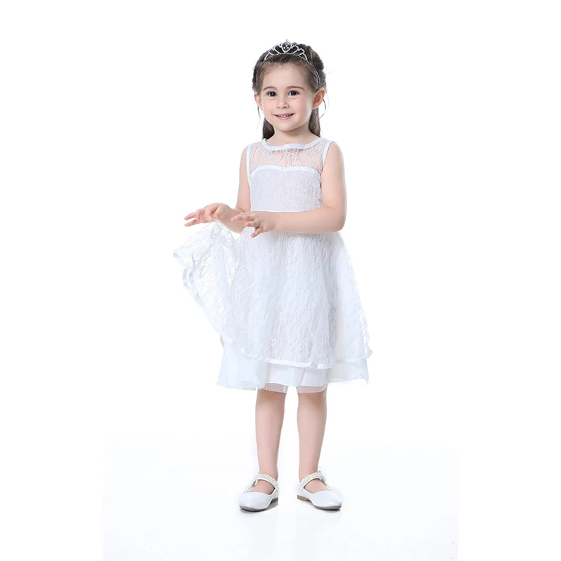 

Girl Dresses Solid White Kids Dress 2020 Summer Children Clothing Princess Dress For Girls Vestido Summer Girl Clothes 5-12 Year
