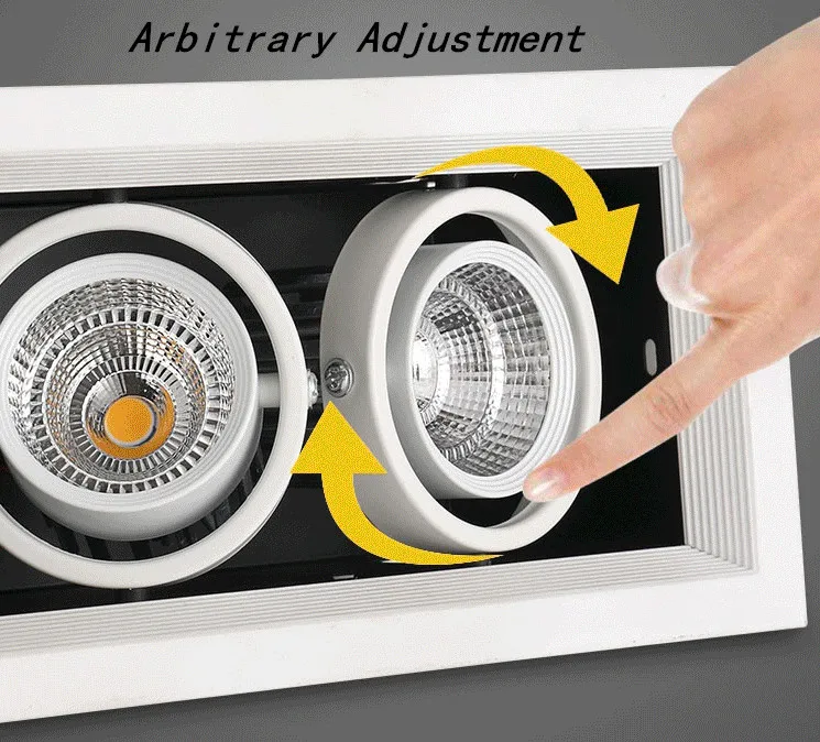 长方形筒灯_cob双头射灯嵌入式长方形格栅吊顶灯三头豆胆灯单头---阿里巴巴_02_08