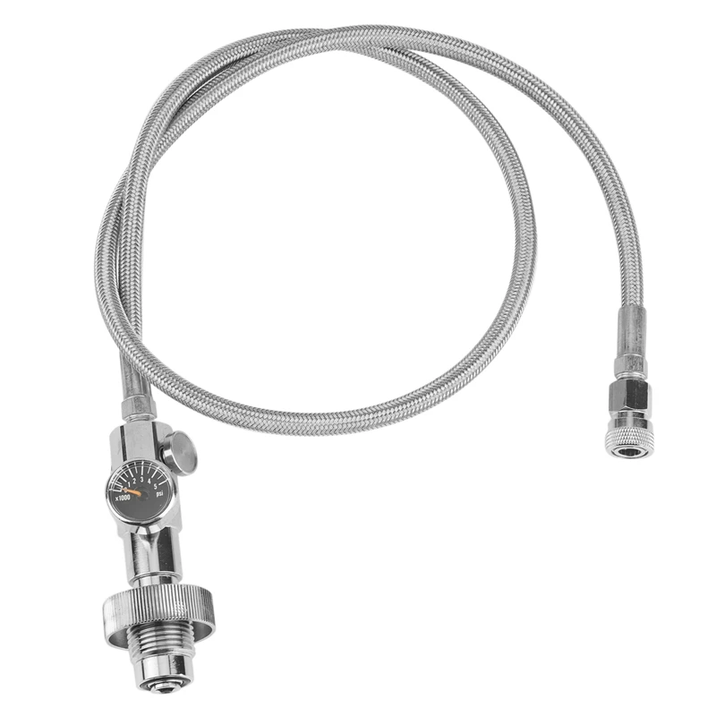 4500 PSI PCP Diving-G5/8 Male Thread to 8mm Disconnect-Stainless Steel DIN Adapter Charging System with 36 Inch Hose | Спорт и