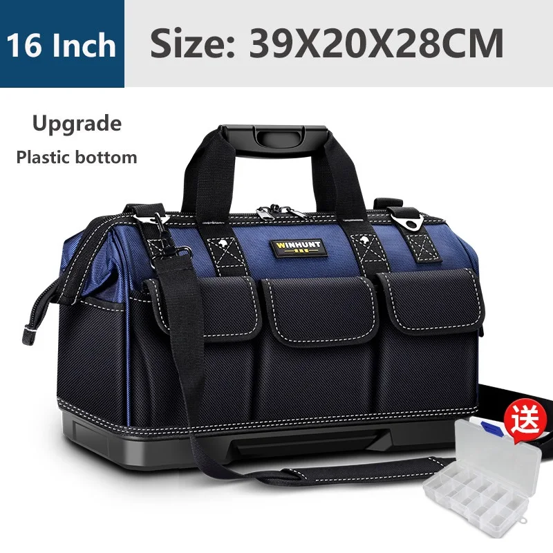 rolling tool chest Repair Tools Bag Workpro Suitcase Storage Organizer Electrician Tool Belt Multiple Function Large Capacity Oxford Waterproof tool chest with tools Tool Storage Items