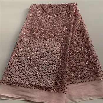 

Latest sequins onion African Laces Fabrics Embroidered African French Lace Fabric Cheap African French Net tulle Lace Fabric