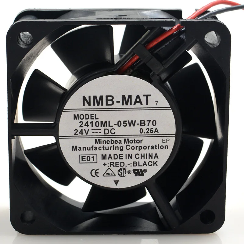 FOR NMB 2410ML-05W-B70 60256CM 24V 0.25A Two-wire Double Ball Cooling Fan | Компьютеры и офис