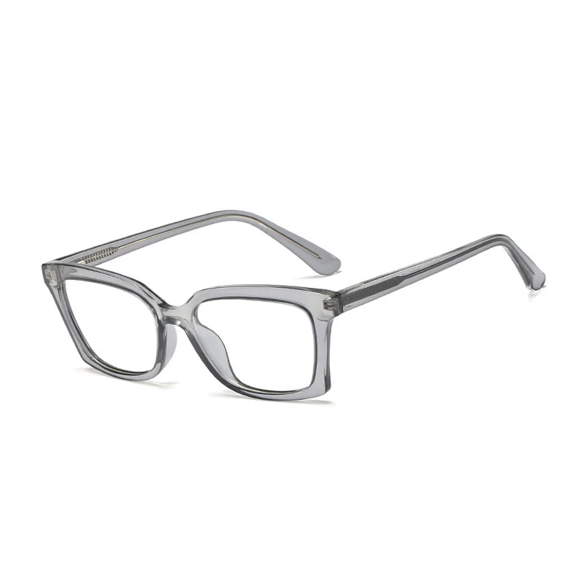 gray Zilead TR90 квадратная оправа для очков женские прозрачные линзы оптические Sepectacles простые очки - Цвет оправы: gray