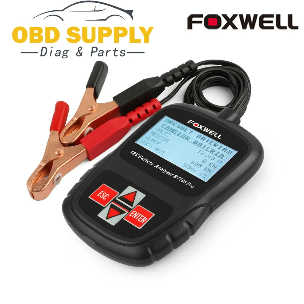 Digitale Batterie Tester Foxwell BT100 Pro 12V Auto Batterie Tester Für Überflutet, AGM, GEL Batterie Automotive Werkzeuge Batterie Analyzer Digitale Batterie Tester Foxwell BT100 Pro 12V Auto Batterie Tester Für Überflutet, AGM, GEL Batterie Automotive Werkzeuge Batterie Analyzer