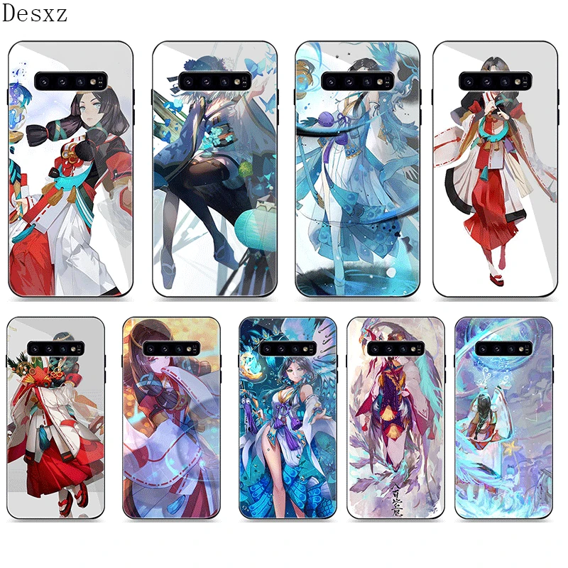 Чехол из стекла для Samsung A70 A51 A30 A40 A20 A60 A10 S8 S9 S10 S20 Plus Ultra Note 8 9 чехол yaobikuni Onmyoji Arena