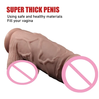 China Factory Supply Wholesale Big dildo sex toys for women soft silicone long dildo with suction cup realistic big penis for anal orgasm adult sex toy Manufacturers Big dildo sex toys for women soft silicone long dildo with suction cup realistic big penis