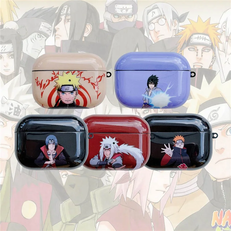 

Anime Naruto Soft TPU Earphone Case For Apple Airpods Pro 3 Wireless Bluetooth Protector Cartoon Anime Cosplay Headphone Cover