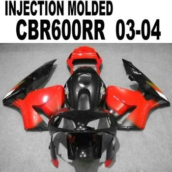 

red black 100% fit for Honda CBR 600RR 2003 2004 04 03 Fairings Injection Fairing kit CBR 600RR AD21