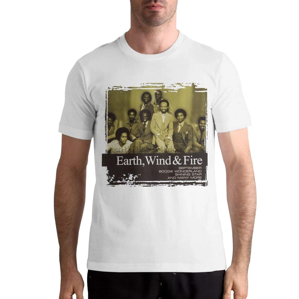 Earth Wind &amp Fire мужские Базовые Футболки с коротким рукавом и музыкальной лентой