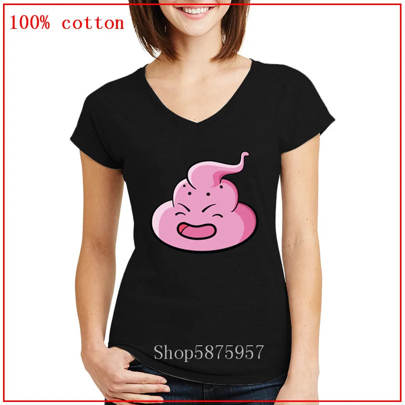 Самые популярные футболки с надписью Majin Poo buu make a poop шутка модный топ женские топы