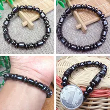 1 шт. потеря веса Черный Камень Браслет для магнитотерапии здоровье и гигиена биомагнетизм магнит уменьшить вес руки Orna мужчины t Мужчины Женщины