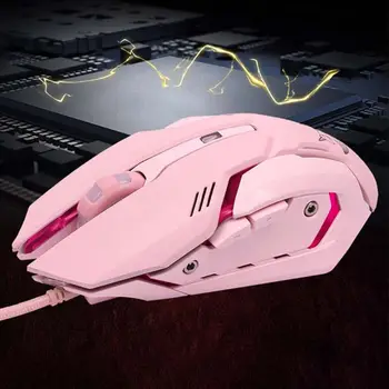 

Silent Wired USB Mouse Mice 3000DPI Colorful Light Mute Gaming Mice for Computer Laptop PC