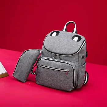 

Mummy Bag Multifunctional Double Mass Shoulders Fashion Waterproof Mom Bag Fashion Women bags Double Backpacks Diaper Bag