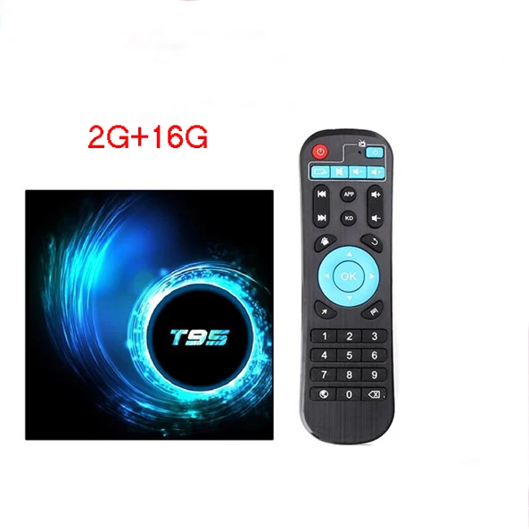 10 шт. Android 10,0 T95 Smart tv Box Allwinner H616 4 ГБ 32 ГБ 64 Гб 6K H.265 HDR 1080P 2,4G Wifi четырехъядерный медиаплеер Youtube - Цвет: 2G 16G