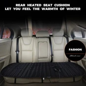 

12V Car Heated Seat Cushion Cover Auto Heating Heater Warmer Pad Winter Size 47X126CM Elastic Strap Comfortable Soft Material 8X