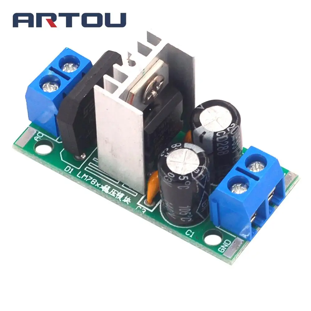 LM7812 Voltage Regulator Converter Module Three Terminal Board for Arduino 