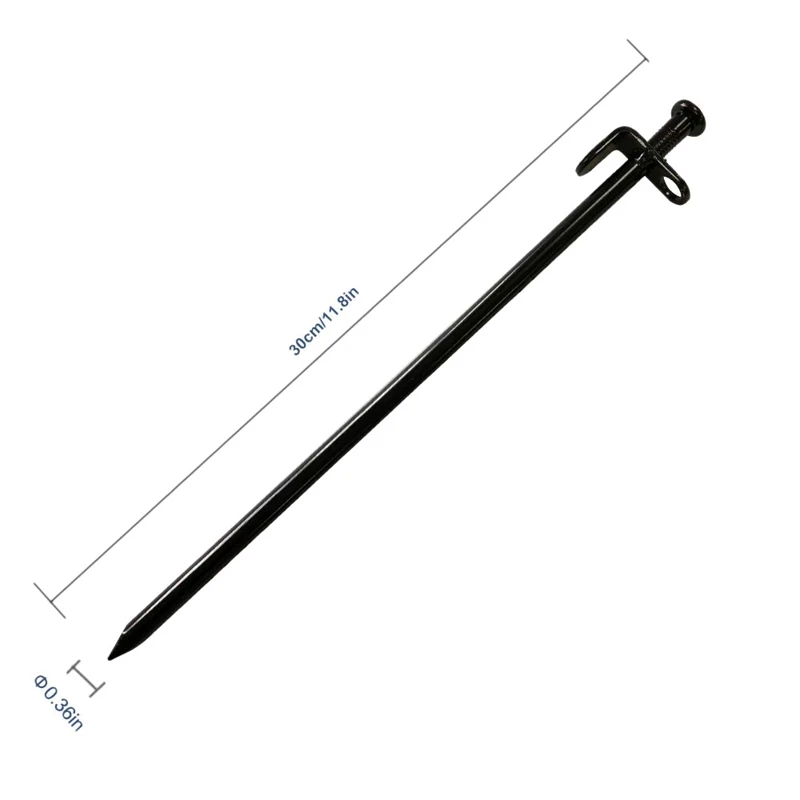 Heavy Duty Steel Tent Stakes Tarp Pegs Solid Stakes Footprint Camping Stakes for Outdoor Trip Hiking Gardening,10 Pack