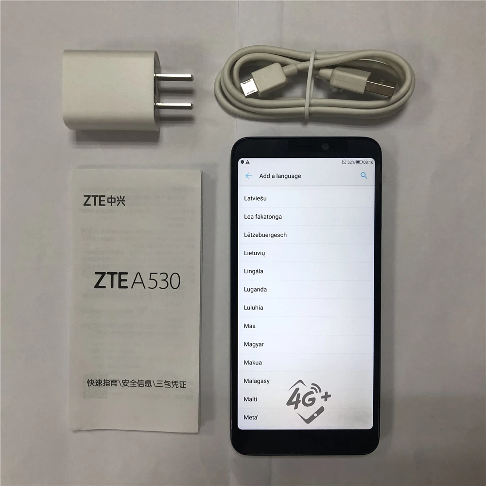 Мобильный телефон zte A530 4G LTE MTK6739 четырехъядерный Android 8,1 5,4" ips 1440X720 2 Гб ram 16 Гб rom мобильный телефон с двумя sim-картами