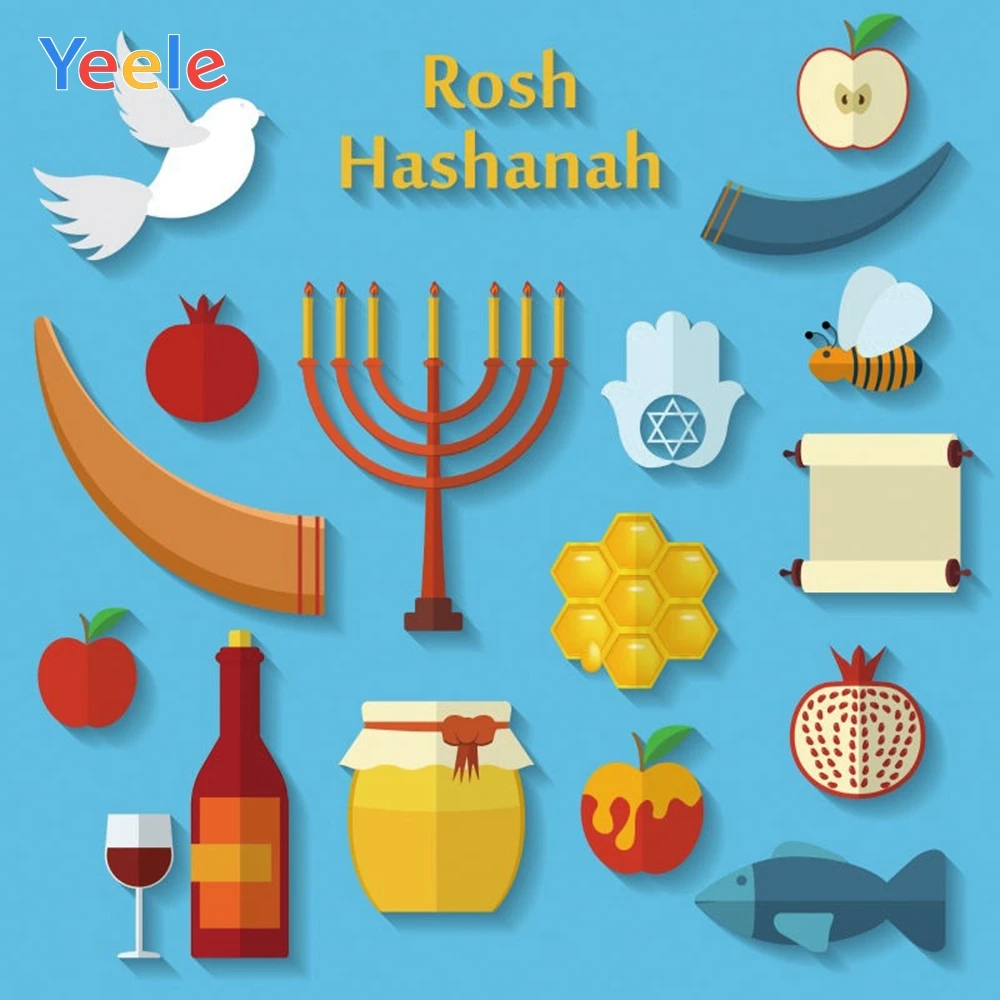 Rosh Hashanah Hannukah вечерние виниловые фоны для фотосъемки с Подсвечниками и свечами на заказ для фотостудии