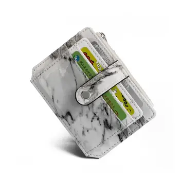 

Creative Marble Card Holder Multi Slots Zipper Wallet ID Credit Money Pockets 12x9x1.5cm