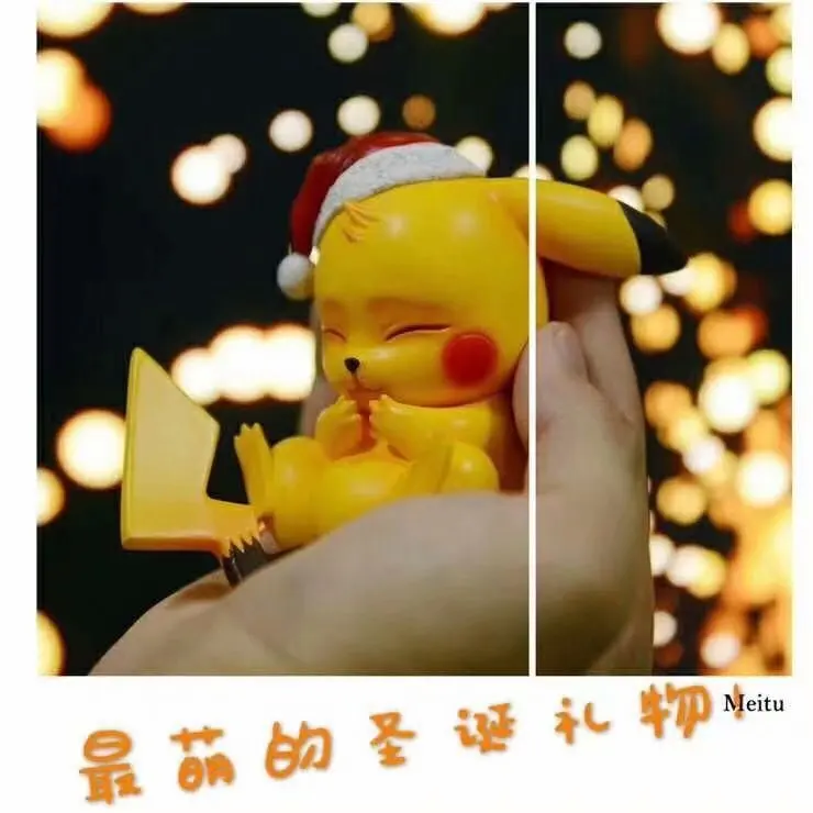 

Pokemon Christmas Pikachu Super Meng Pet Elf Boxed Garage Kit Model Diffuse Country