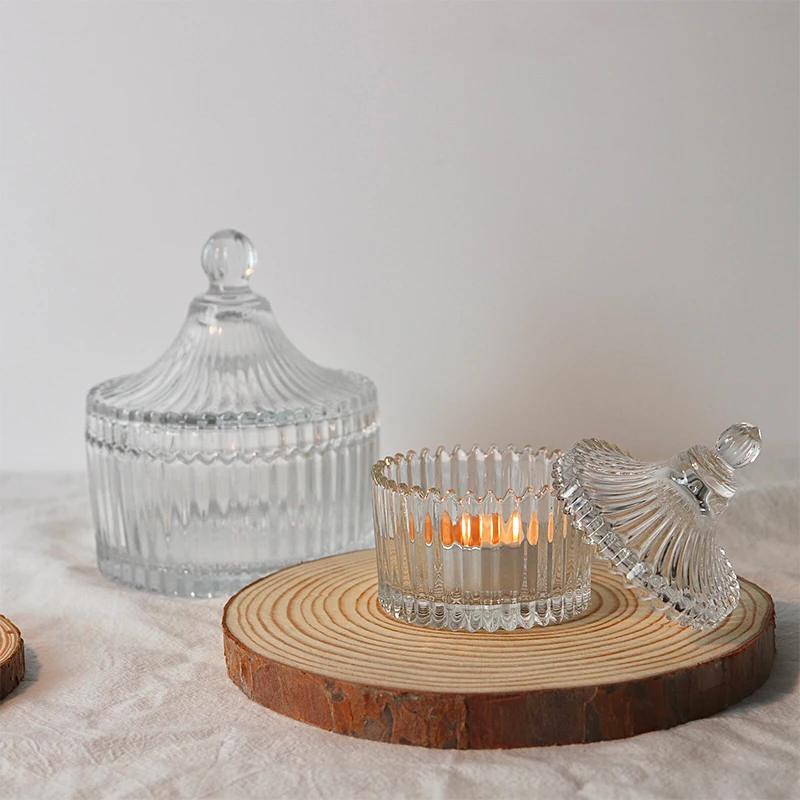 Glass Storage Jar Sugar Bowl and Salt Bowl Kitchen Condiment Dispenser Jewelry Storage Box Home Desktop Decoration Send A Gift 3