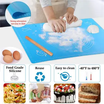 

Silicone Kneading Mat Non-slip Baking Silicone Mat Scale Rolling Dough Pad Kneading Dough Mat Baking Liner Oven Mat Kitchen Tool