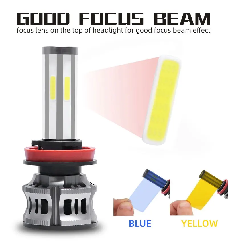 

DDAI H4 led Car Headlight Hi/Lo Beam H7 H8 H9 H11 9005 HB3 9006 HB4 100W 20000lm 6000K Auto Headlamp Fog Light Bulbs autolamps