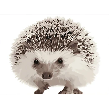 

40x50cm Painting By Numbers Kits Animal hedgehog Oil Paints Acrylic Cnavas Home Bedroom Wall Artcraft Picture