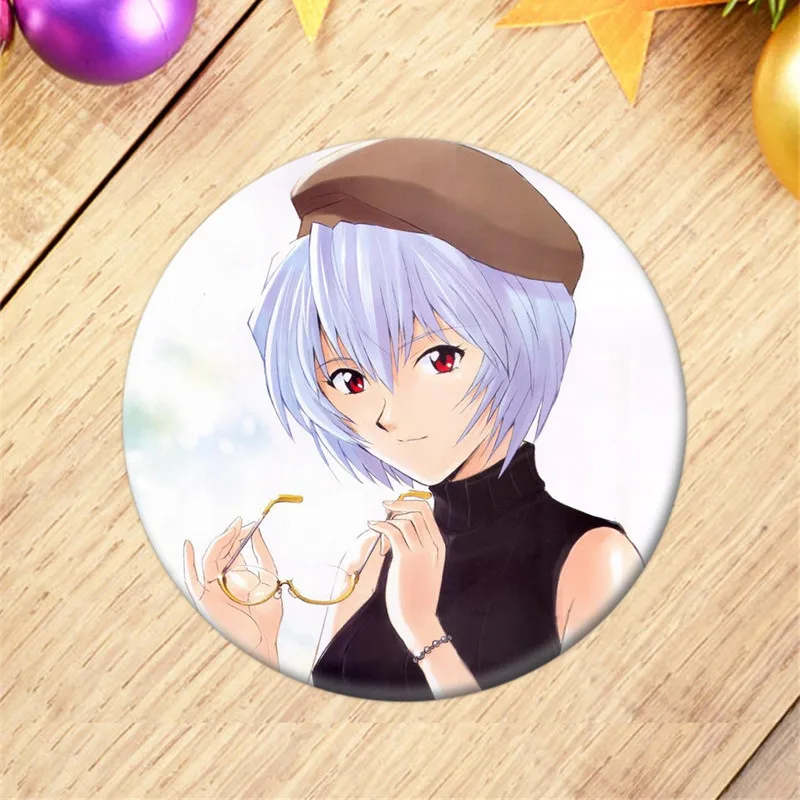 EVA Anime Badge Ikari Rei Shinji Asuka Nagisa Ayanami Kaworu Brooch Pin Backpack Decoration Children's gift elvira costume