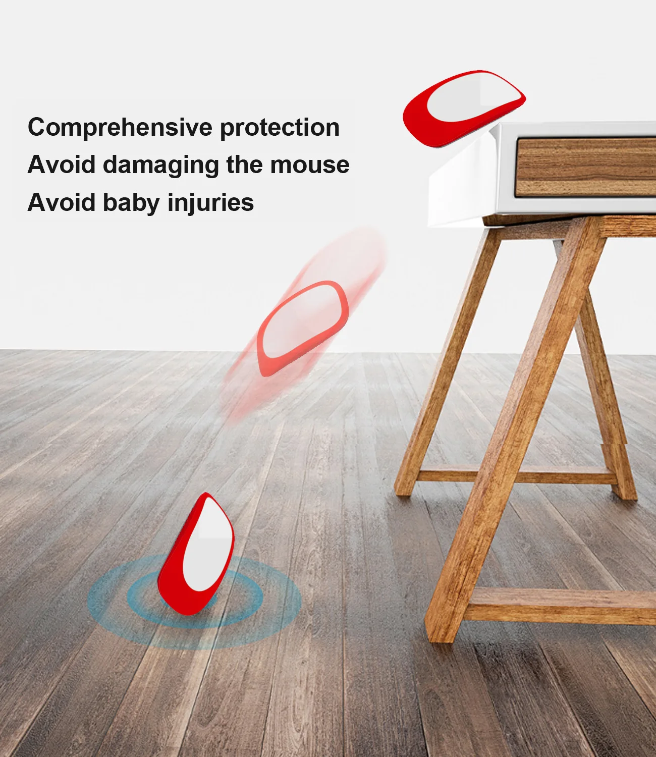 Силиконовый мягкий защитный чехол для Mac Apple Magic Mouse 2 Красный силиконовый мыши 1 и