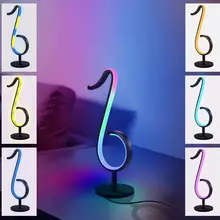 Junemood – lampe de Table symphonie RGB, Note musicale, luminaire décoratif d'intérieur, idéal pour une chambre à coucher ou une Table de chevet