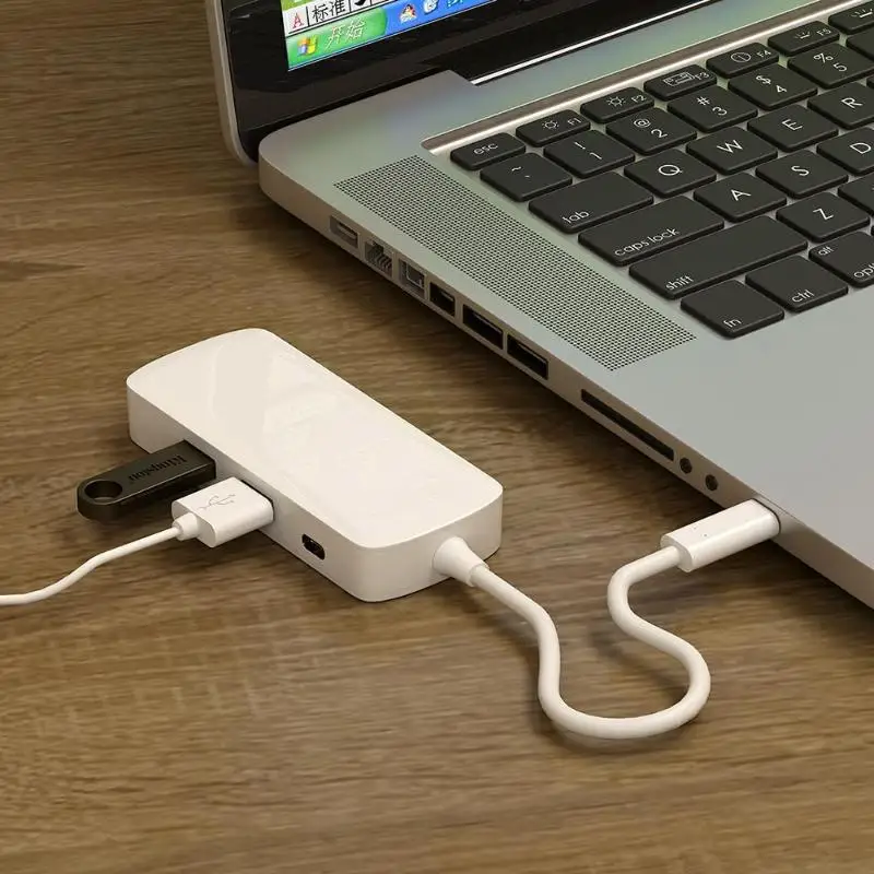 Портативный type-C концентратор конвертер USB 3,1 в 4K HDMI USB 3,0 PD оригинальность обеспечение безопасности эффективность зарядки адаптер