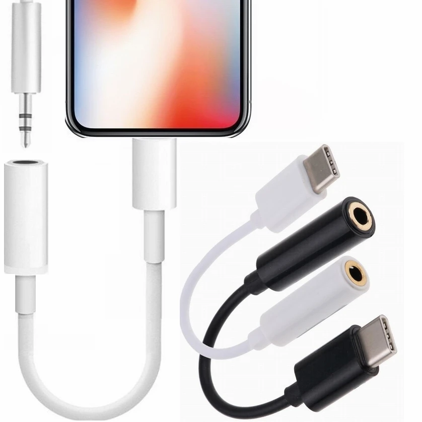 8 pin для iphone до 3 5 мм двойной разъем Aux Наушники Аудио Сплиттер Адаптер 11 pro max X Xs