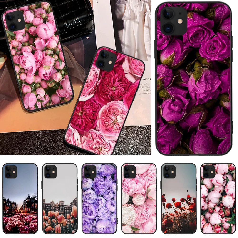 ByLoving peones красивый цветочный на заказ фото мягкий чехол для телефона iPhone 5C 6 6S 7 8 plus