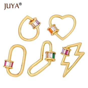 

Juya Jewelry Making Screw Clasps Crystal Lightning Star Lock DIY Jewelry Hooks for DIY Handmade Necklace Jewelry Accessories