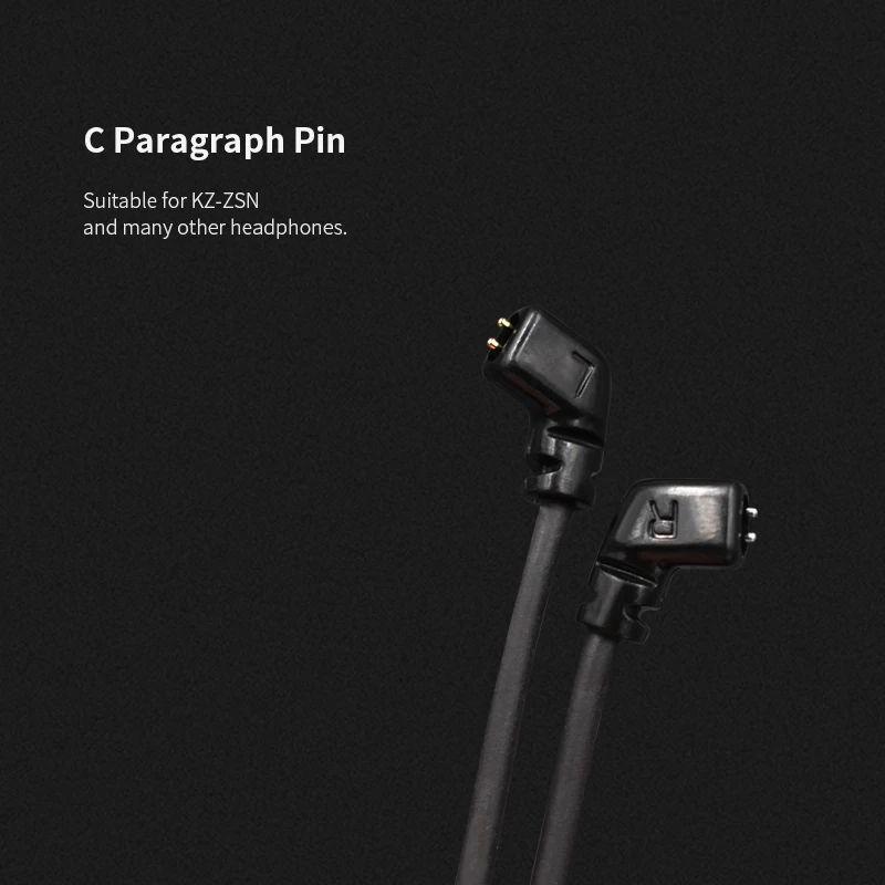 C 2PIN for ZS10 Pro KZ Bluetooth модуль кабель Aptx Plus BT V4.2 беспроводной наушники Обновление кабель для наушники KZ AS10 ZST ZSN ZS10 Pro ZSXAS12 AS16 - Цвет: C 2PIN for ZS10 Pro